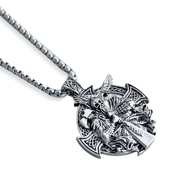 Demon Skull Necklace Men's Hip Hop Punk Street Pendant Unique Fashion Necklace